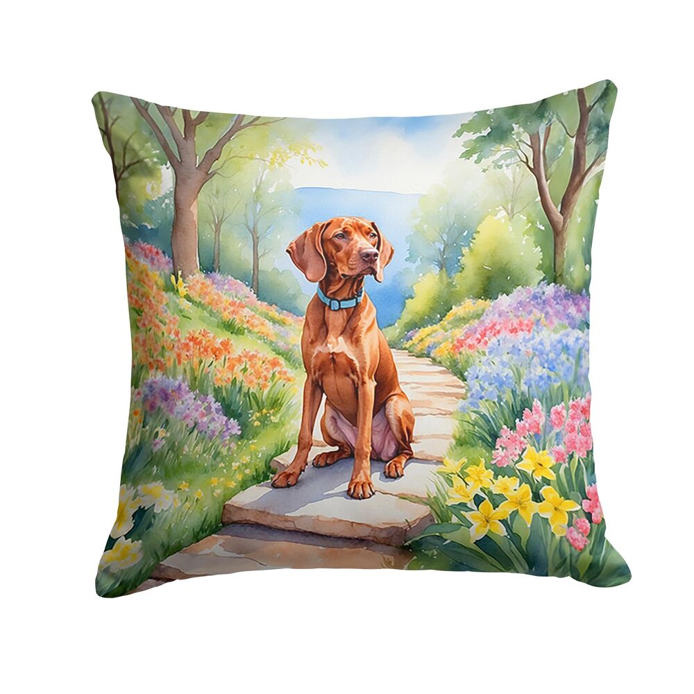 7132 Spring Path Throw Pillow, 18Hx18W, Vizsla 6727